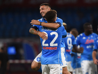 Matteo Politano of SSC Napoli celebrates after scoring during the Serie A match between SSC Napoli and Genoa CFC at Stadio San Paolo Naples...