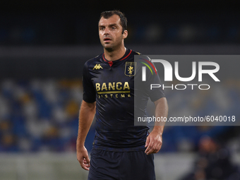 Goran Pandev of Genoa CFC during the Serie A match between SSC Napoli and Genoa CFC at Stadio San Paolo Naples Italy on 27 September 2020. (