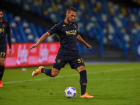 Marko Pjaca of Genoa CFC during the Serie A match between SSC Napoli and Genoa CFC at Stadio San Paolo Naples Italy on 27 September 2020. (