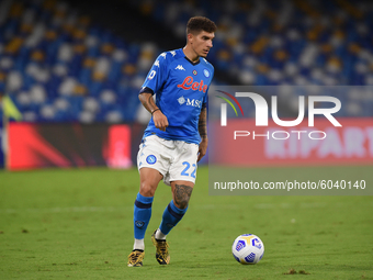Giovanni Di Lorenzo of SSC Napoli during the Serie A match between SSC Napoli and Genoa CFC at Stadio San Paolo Naples Italy on 27 September...