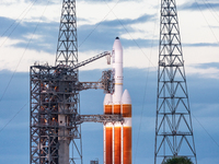 October 1st, 2020 - he ULA's Delta IV Heavy Rocket rocket with a classified payload for the NRO. Mission NROL44 still stands at Pad 37 after...
