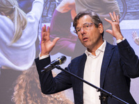 Humboldt Forum Director Hartmut Dorgerloh speaks during a press conference to announce the partial opening in December of the Humboltforum i...