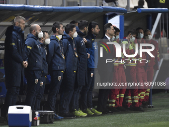 Mirel Radoi head coach of Romania during match against Romania of UEFA Nations League football match in Ploiesti city October 14, 2020. (