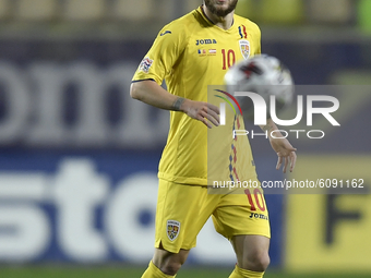 Alexandru Maxim of Romania in action  during match against Romania of UEFA Nations League football match in Ploiesti city October 14, 2020....