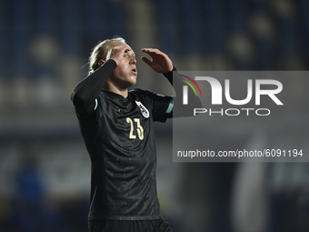 Xaver Schlager of Austria reacts during match against Romania of UEFA Nations League football match in Ploiesti city October 14, 2020. (