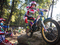 FIM Trial125 World Championships; Milosz Zyznowski, Beta Team, in action during the FIM Trial125 World Championships in Lazzate, Italy, on O...
