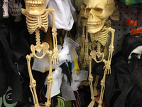 Halloween decorations at a store in Toronto, Ontario, Canada. Torontonians have been advised to celebrate Halloween in their homes and avoid...