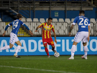 Filippo Falco in action during the match between Brescia and Lecce for the Serie B at Stadio Mario Rigamonti, Brescia, Italy, on october 16...