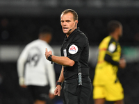 
Referee Geoff Eltringham during the Sky Bet Championship match between Derby County and Watford at the Pride Park, Derby on Friday 16th Oct...