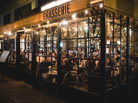 In the Parisian district of the Grands Boulevards, brasseries and restaurants are full as the curfew introduced to deal with the outbreak of...