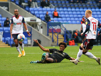  Boltons Ronan Darcy has a shot in the second half  during the Sky Bet League 2 match between Bolton Wanderers and Oldham Athletic at the Re...