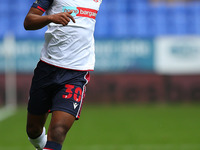 Boltons Peter Kioso keeps possession during the Sky Bet League 2 match between Bolton Wanderers and Oldham Athletic at the Reebok Stadium,...