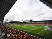 General view during the Sky Bet Championship match between Brentford and Coventry City at Brentford Community Stadium on October 17, 2020 in...