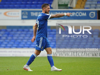 Ipswichs Luke Chambers during the Sky Bet League 1 match between Ipswich Town and Accrington Stanley at Portman Road, Ipswich, England on 17...