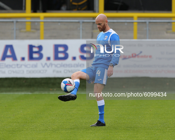 Jason Taylor of Barrow during the Sky Bet League 2 match between Harrogate Town and Barrow at Wetherby Road, Harrogate, England on 17th Octo...