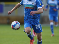 Chris Taylor of Barrow during the Sky Bet League 2 match between Harrogate Town and Barrow at Wetherby Road, Harrogate, England on 17th Octo...