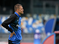 Josip Ilicic of Atalanta BC looks on during the Serie A match between SSC Napoli and Atalanta BC at Stadio San Paolo, Naples, Italy on 17 Oc...