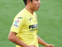 Takefusa Kubo of Villarreal CF during the La Liga Santander mach between Villarreal and Valencia at Estadio de la Ceramica, on October 18, 2...