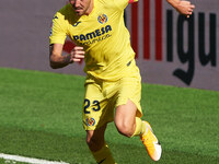 Moi Gomez of Villarreal CF during the La Liga Santander mach between Villarreal and Valencia at Estadio de la Ceramica, on October 18, 2020...