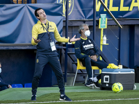 Villarreal's  Head coach Unai Emery  during  spanish La Liga match betwee Villarreal CF and Valencia CF  at La Ceramica   Stadium on October...