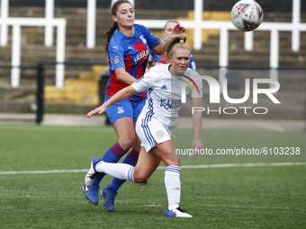 Millie Farrow of Leicester City Women during FA Women's Championship between Crystal Palace Women and Leicester City Women at Hayes Lane Sta...