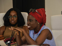 Panellist at the Global Shapers Lagos Hub pay attention, during an Intergenerational Dialogue  themed “Envisioning a Greater Nigeria Togethe...