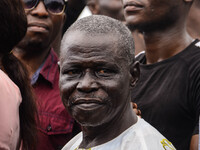  An aged man looks on as attendee of the Sunday services worship, in Lagos on October 19, 2020. As Christians hold Sunday Church Service at...