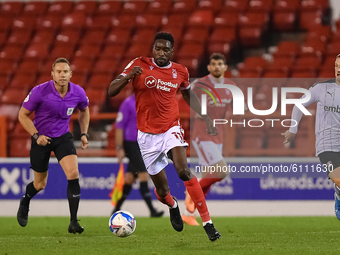 
Sammy Ameobi of Nottingham Forest makes a run with the ball during the Sky Bet Championship match between Nottingham Forest and Rotherham U...
