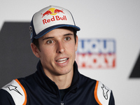 Alex Marquez (73) of Spain and Repsol Honda Team during the press conference ahead of the MotoGP of Teruel at Motorland Aragon Circuit on Oc...
