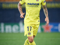 Paco Alcacer of Villarreal CF during the Europa League Group I mach between Villarreal and Sivasspor at Estadio de la Ceramica, on October 2...