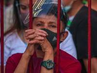 Devotees of Black Nazarene attending the Friday Mass in Quiapo, Manila, October 23, 2020 after the announcement of IATF that 30% capacity fo...