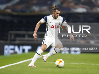 Tottenham Hotspur's Gareth Bale in action during Europe League Group J between Tottenham Hotspur and LASK at Tottenham Hotspur stadium , Lon...