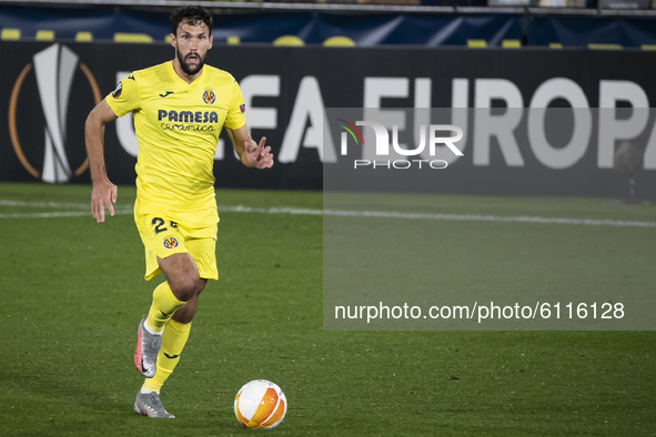 Villarreal's Alfonso Pedraza    during  Europa League  match betwee Villarreal CF and Sivasspor  at La Ceramica   Stadium on October  22, 20...