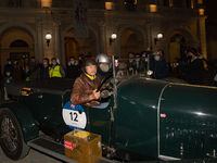 The passage of the historic parade of the ''Mille Miglia'' which started from Brescia and headed for Rome, in Rieti, Italy, on October 23, 2...
