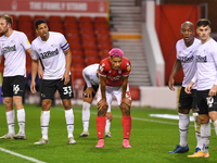 
Lyle Taylor of Nottingham Forest during the Sky Bet Championship match between Nottingham Forest and Derby County at the City Ground, Notti...
