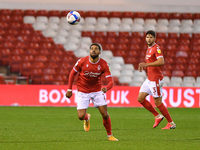 
Cyrus Christie of Nottingham Forest during the Sky Bet Championship match between Nottingham Forest and Derby County at the City Ground, No...
