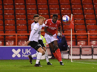 
Sammy Ameobi of Nottingham Forest crosses the ball during the Sky Bet Championship match between Nottingham Forest and Derby County at the...