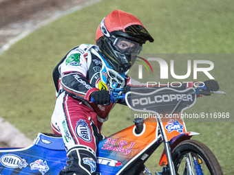 
Brady Kurtz in action  during the Peter Craven Memorial Trophy at the National Speedway Stadium, Manchester on Thursday 22nd October 2020....