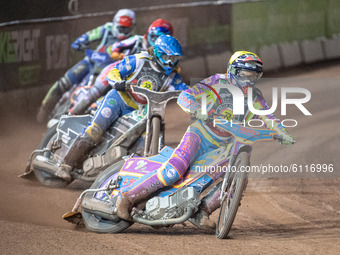 
Rory Schlein (Yellow) leads Richard Lawson (Blue) Jordan Palin (Red) and Richie Worrall (White) during the Peter Craven Memorial Trophy at...