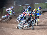 
Sam Masters (Yellow) leads Kyle Howarth (Red), Brady Kurtz (Blue) and Steve Worrall (White) during the Peter Craven Memorial Trophy at the...