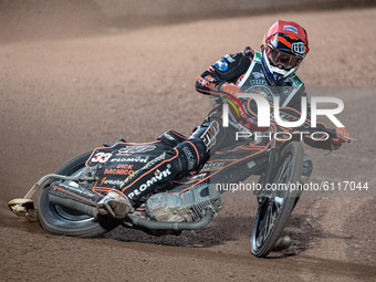 
Sam Masters in action  during the Peter Craven Memorial Trophy at the National Speedway Stadium, Manchester on Thursday 22nd October 2020....