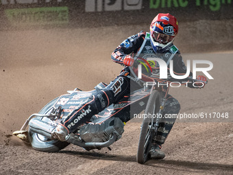 
Sam Masters in action  during the Peter Craven Memorial Trophy at the National Speedway Stadium, Manchester on Thursday 22nd October 2020....