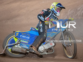 
Kyle Howarth in action  during the Peter Craven Memorial Trophy at the National Speedway Stadium, Manchester on Thursday 22nd October 2020....