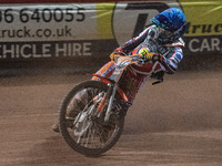 
Jordan Palin in action  during the Peter Craven Memorial Trophy at the National Speedway Stadium, Manchester on Thursday 22nd October 2020....