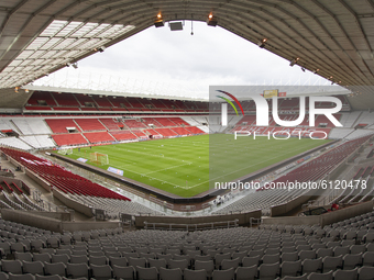 A general view of the ground before the Sky Bet League 1 match between Sunderland and Portsmouth at the Stadium Of Light, Sunderland on Satu...