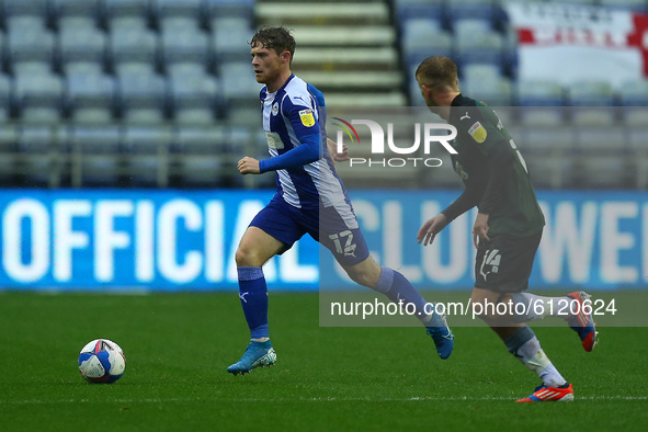 Wigans Mathew Palmer during the Sky Bet League 1 match between Wigan Athletic and Plymouth Argyle at the DW Stadium, Wigan on Saturday 24th...