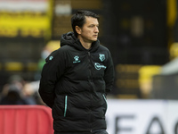 Watford Manager Vladimir Ivic   during the Sky Bet Championship match between Watford and Bournemouth at Vicarage Road, Watford on Saturday...