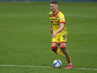 Caolan Lavery of Walsall in action during the Sky Bet League 2 match between Barrow and Walsall at the Holker Street, Barrow-in-Furness on S...