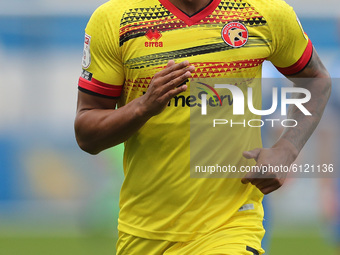 Zak Jules of Walsall during the Sky Bet League 2 match between Barrow and Walsall at the Holker Street, Barrow-in-Furness on Saturday 24th O...