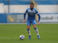 Sam Hird of Barrow during the Sky Bet League 2 match between Barrow and Walsall at the Holker Street, Barrow-in-Furness on Saturday 24th Oct...